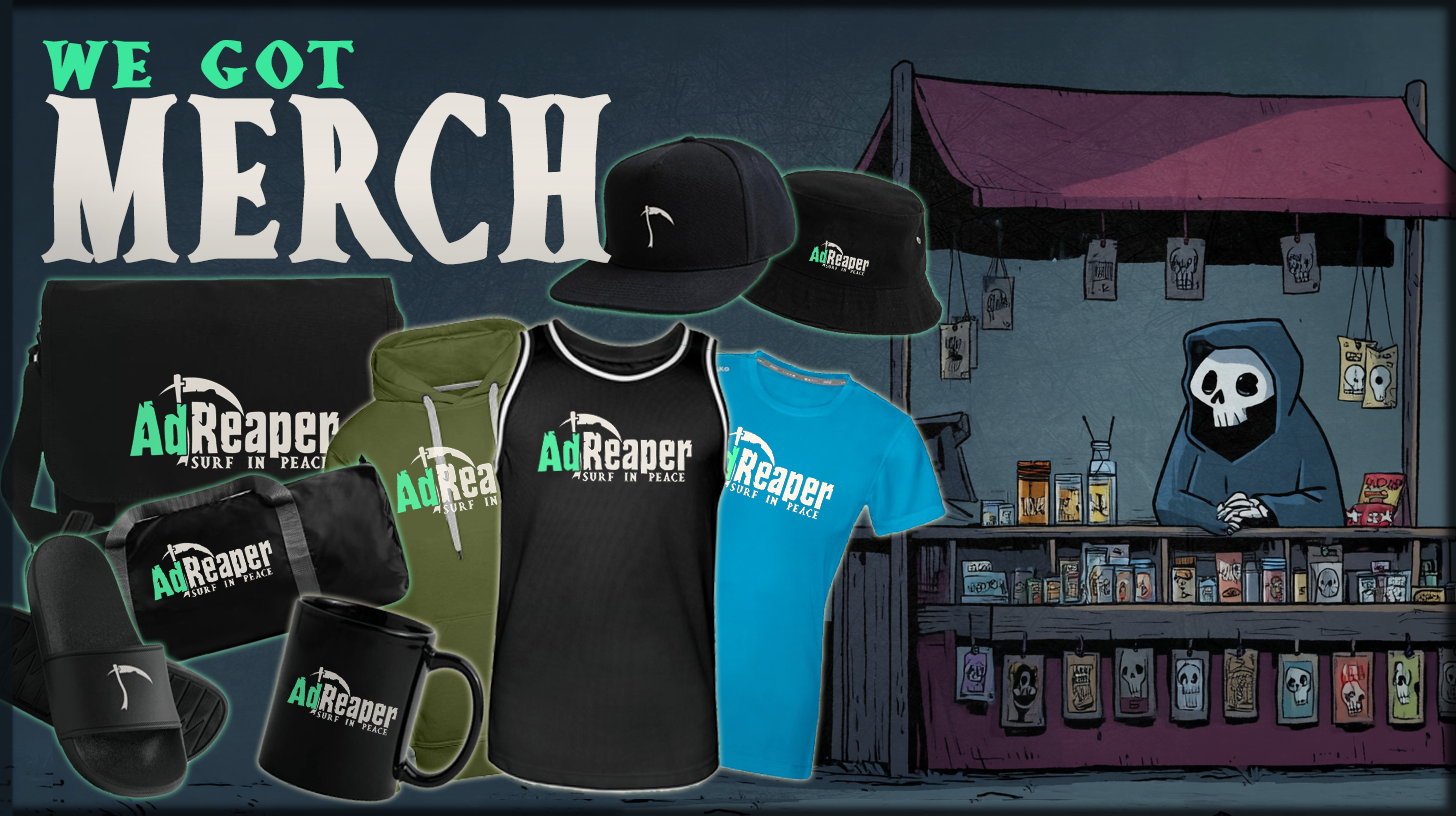 Ad Blocker merchandise page shop